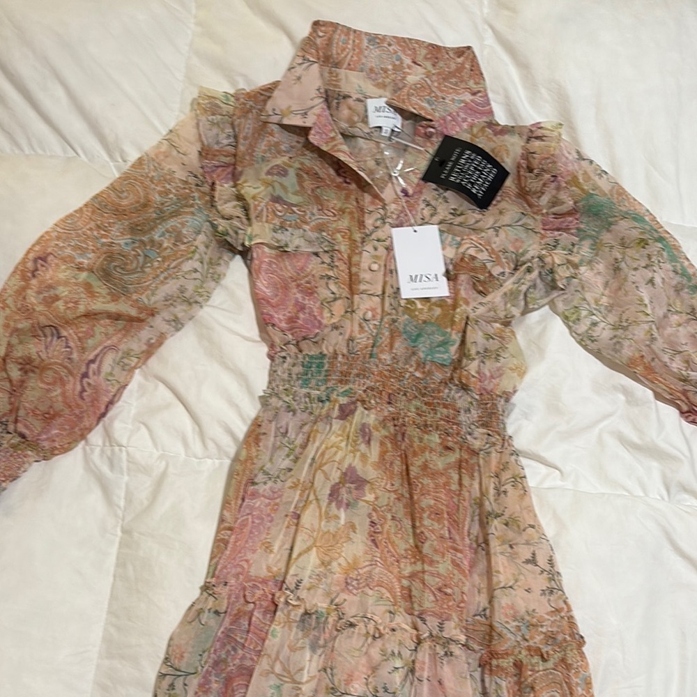 Misa Los Angeles Multicolor Floral Maxi Dress